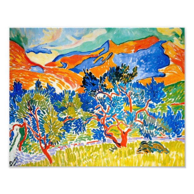 Die Berge von Collioure | Andre Derain | Fotodruck (Vorne)