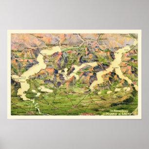 Die Berge von Mailand Print Poster