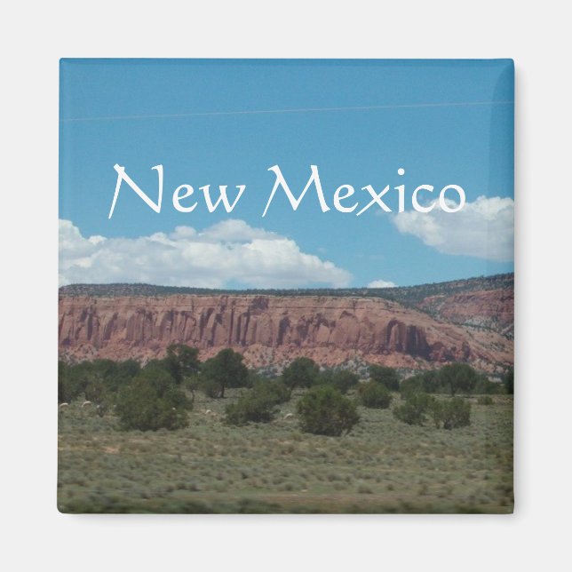 Die Berglandschaft von New Mexico. Magnet (Vorne)