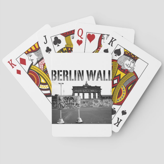Die Berliner Mauer Deutschland 1989 - Pro-Foto Spielkarten (Rückseite)