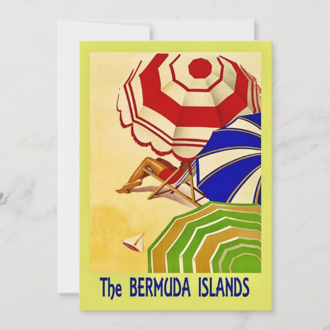 Die Bermuda-Inseln 5x7 große Postkarte (Vorderseite)