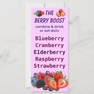 Die Berry-Boost-Litschkarte