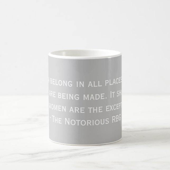 Die berüchtigte RBG Quote-Tasse Kaffeetasse (Mittel)