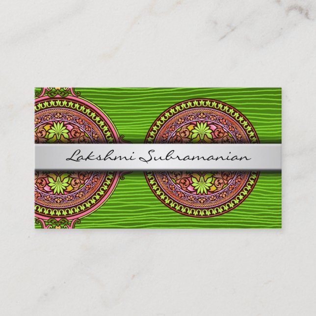 Die Beruflichen Visitenkarten des modernen Indien Visitenkarte (Vorderseite)