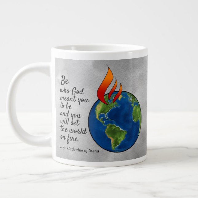 Die berühmteste Catherine von Siena Zitat Jumbo-Tasse (Links)