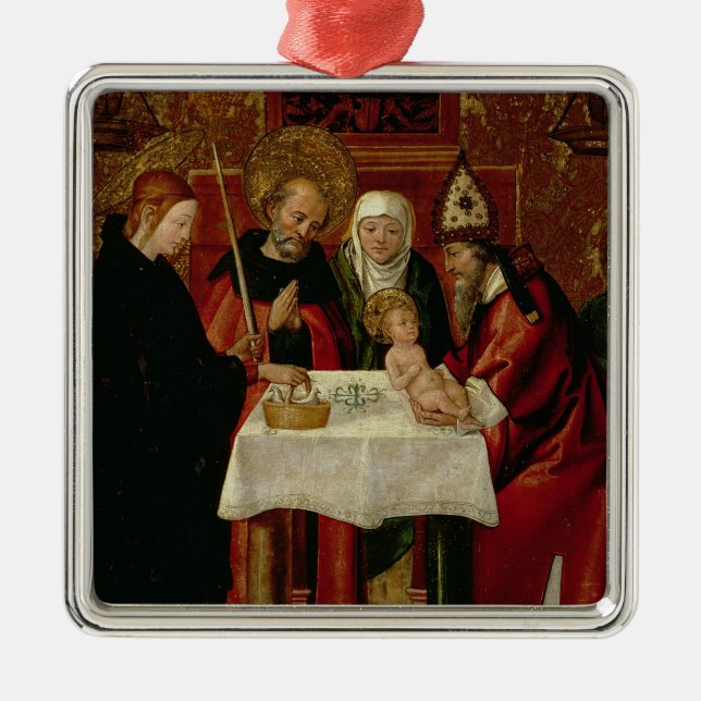 Die Beschneidungs-Darstellung im Tempel Silbernes Ornament (Vorne)