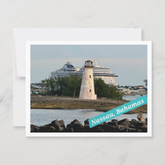Die bessere Lage auf der Bahamas-Postkarte Postkarte