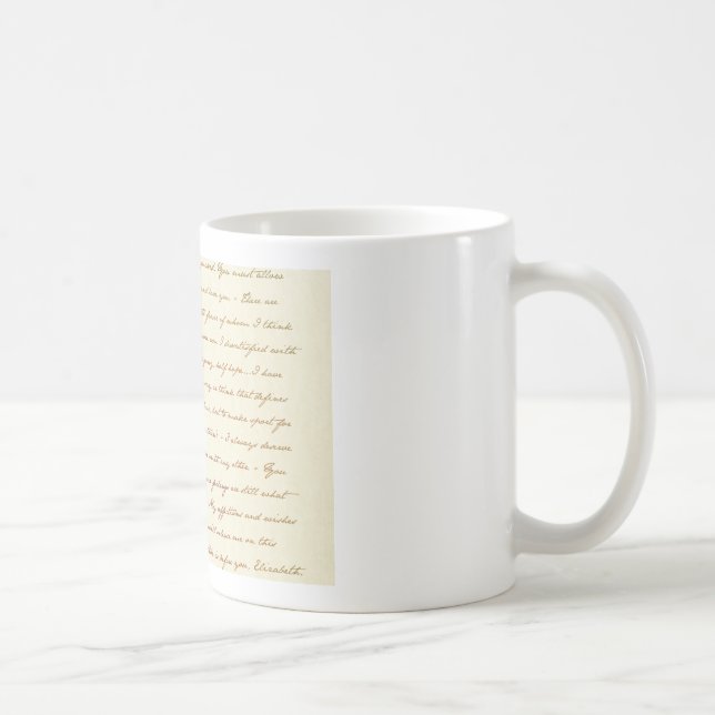 Die Best-Zitate von Jane Austen Kaffeetasse (Rechts)
