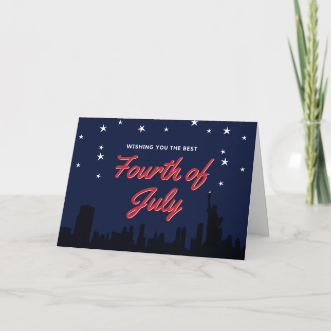 Die beste Amerikanische Unabhängigkeitstag-Card Karte (Vorderseite)