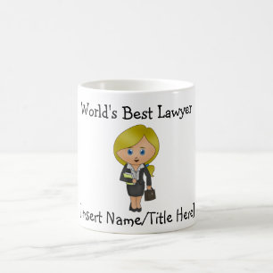Die beste Anwältin der Welt - Blonde, Blue Eyes C Kaffeetasse