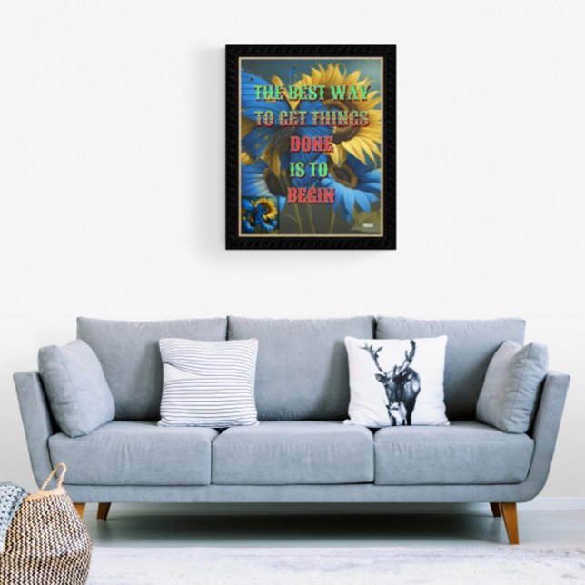 Die beste Art, Dinge zu erreichen, ist zu beginnen Poster (Von Creator hochgeladen)