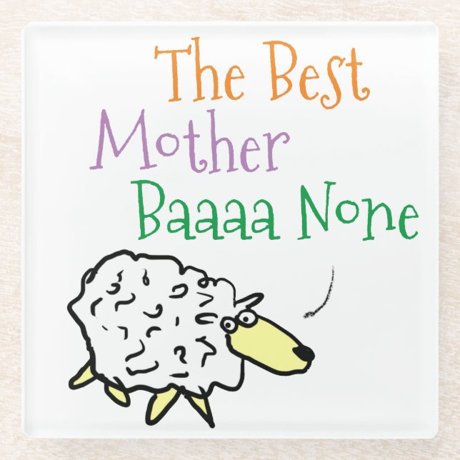 Die beste Babysäulenkugel der Mutter Glasuntersetzer (Vorderseite)