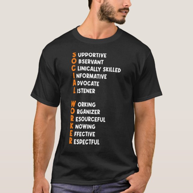 Die beste Bewertung der Sozialarbeiter durch die S T-Shirt (Vorderseite)
