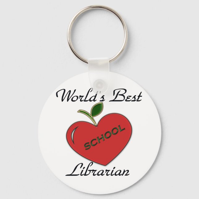 Die beste Bibliothekarin der Welt Schlüsselanhänger (Vorderseite)