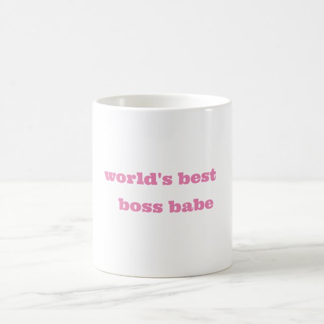 Die beste Boss-Babe-Keramik-Tasse der Welt Kaffeetasse (Mittel)