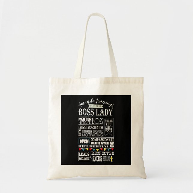Die beste Boss Lady-Tasche mit dem Namen Tragetasche (Vorne)