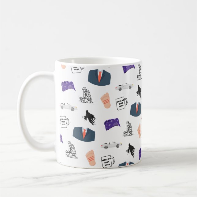 Die beste Boss Michael Scott-Tasse der Welt Kaffeetasse (Links)