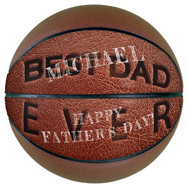 Die beste Briefmarke von Papa und Braunleder Basketball (Vorderseite)