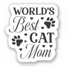 Die beste Cat-Mama der Welt Aufkleber