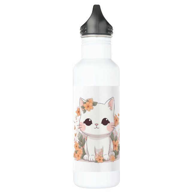 Die beste Cat-Mama der Welt Niedlich Kitten Edelstahlflasche (Links)