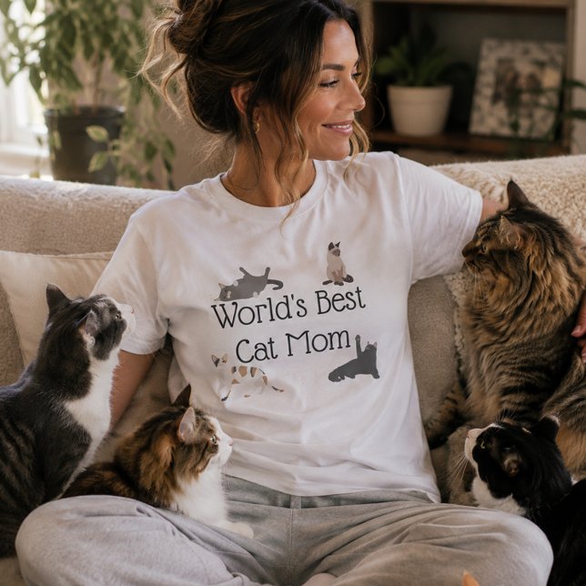 Die beste Cat-Mama der Welt T-Shirt (Von Creator hochgeladen)