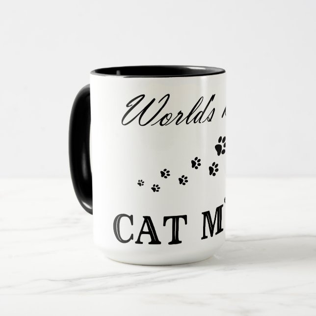 Die beste Cat Mum der Welt - Combo-Tasse Tasse (Vorderseite Links)