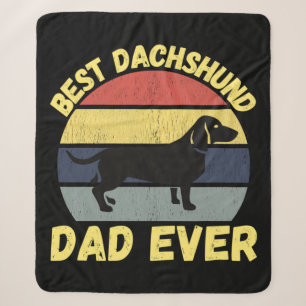 Die beste Dackel Papa je lustig Sherpadecke