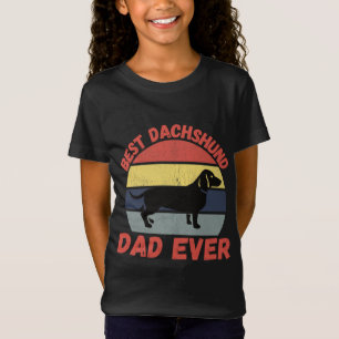Die beste Dackel Papa je lustig T-Shirt
