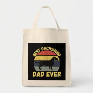 Die beste Dackel Papa je lustig Tragetasche