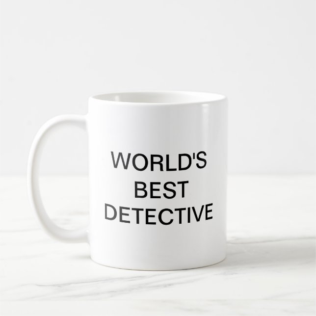 Die beste Detektivkaffee-Tasse der Welt Kaffeetasse (Links)