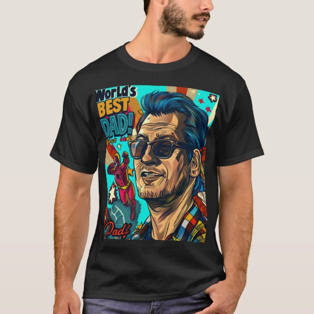 Die beste digitale Vater der Welt T-Shirt (Vorderseite)