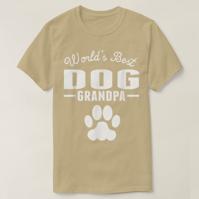 Die beste Dog-Opa der Welt  T-Shirt (Design vorne)