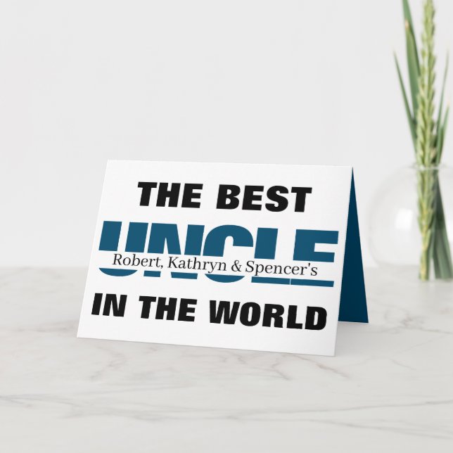 Die beste Einheit der Welt Personalisiert Karte (Vorderseite)
