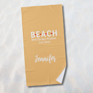 Die beste Flucht für alle, die gelb sein können Strandtuch