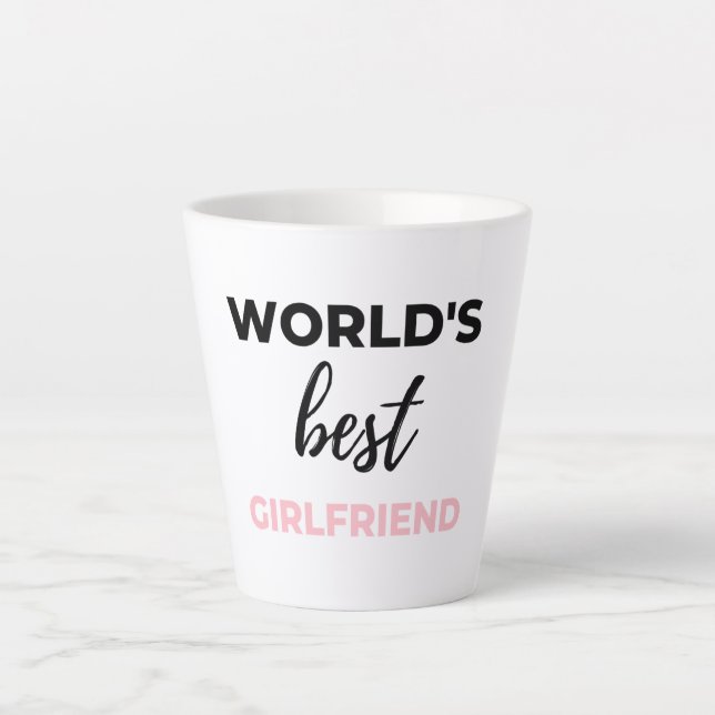 Die beste Freundin der Welt Schwarz Milchtasse (Vorderseite)