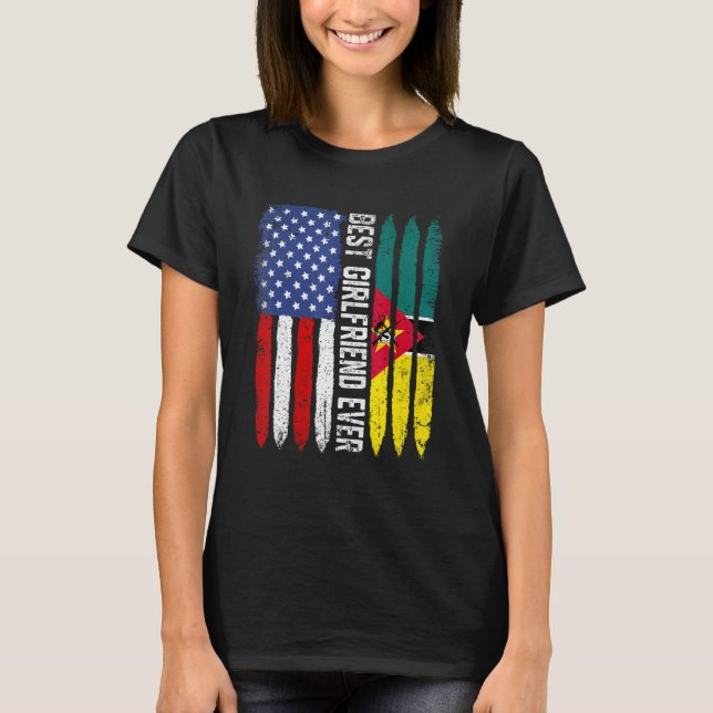 Die beste Freundin je in Mosambik Flag Mutter D T-Shirt (Vorderseite)