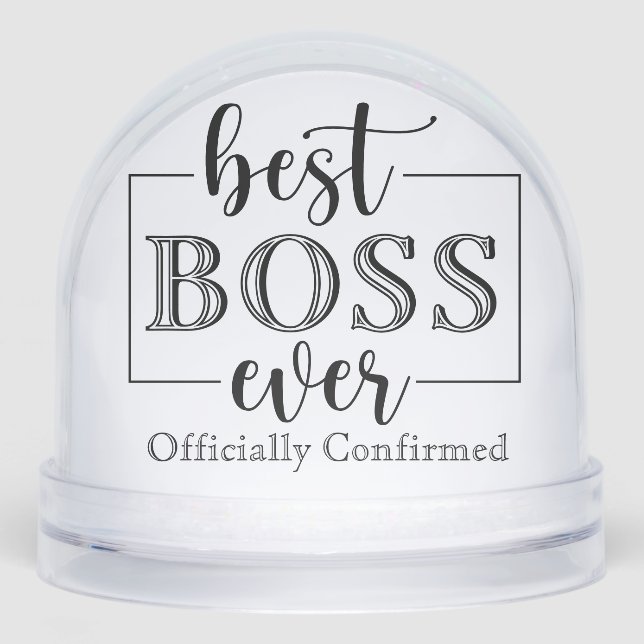 Die beste Führungsrolle für den Boss je Unternehme Schneekugeln (Vorderseite)