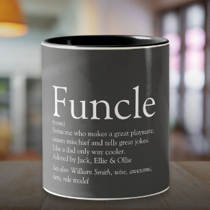 Die beste funktionelle Onkel, moderne Definition G Zweifarbige Tasse