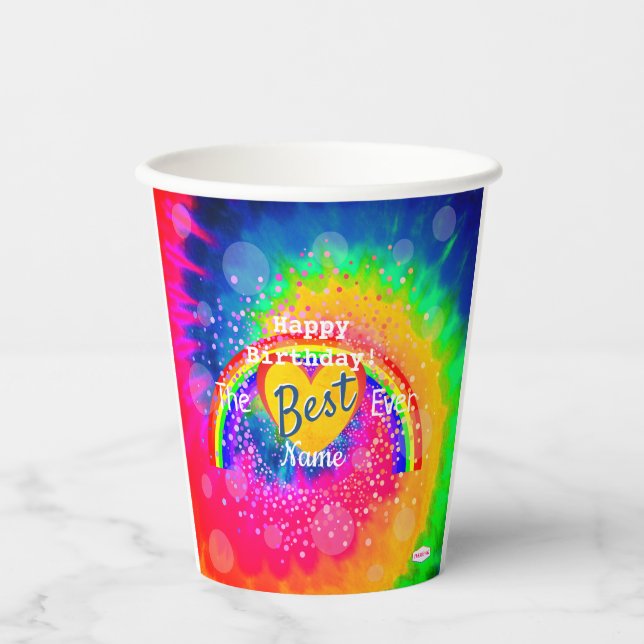 Die beste Gefärbte Krawatte für Image Paper Cup HA Pappbecher (Vorderseite)