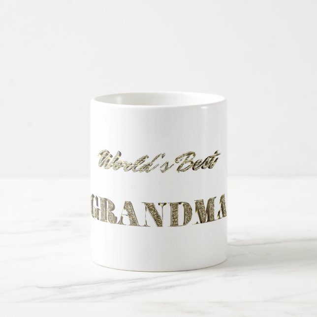 Die beste Grandma-Glitzern-Typografie der Welt Kaffeetasse (Mittel)