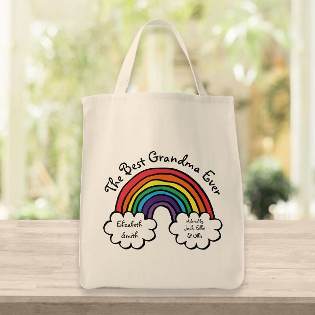 Die beste Granny-Oma je Rainbow Tragetasche (Von Creator hochgeladen)