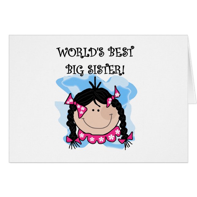 Die beste große Schwester der schwarze behaarte (Vorderseite (Horizontal))