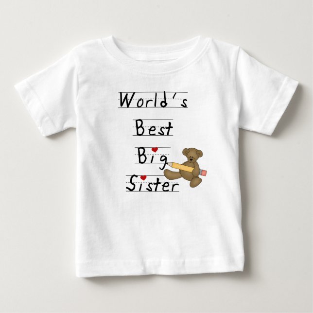 Die beste große Schwester der Welt Baby T-shirt (Vorderseite)