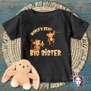 Die beste große Schwester der Welt der spielerisch Baby T-shirt