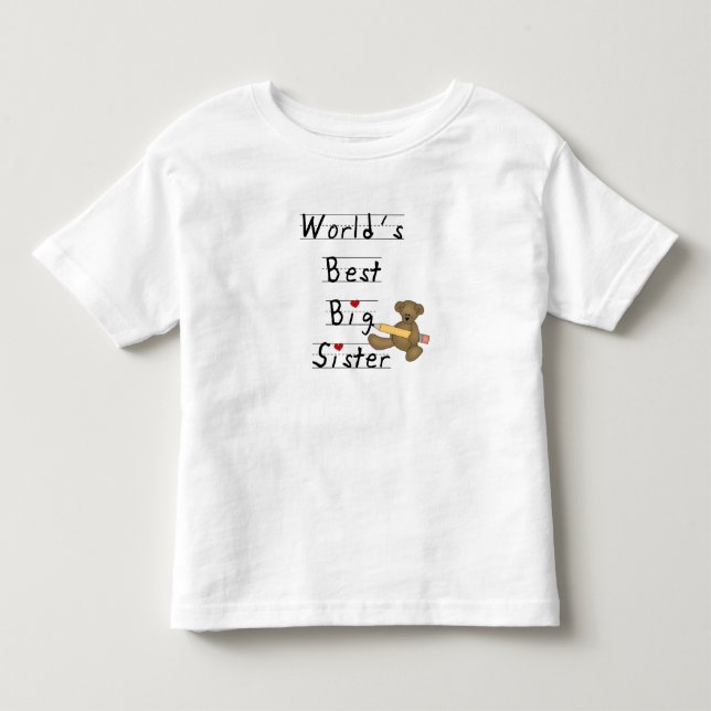 Die beste große Schwester der Welt Kleinkind T-shirt (Vorderseite)