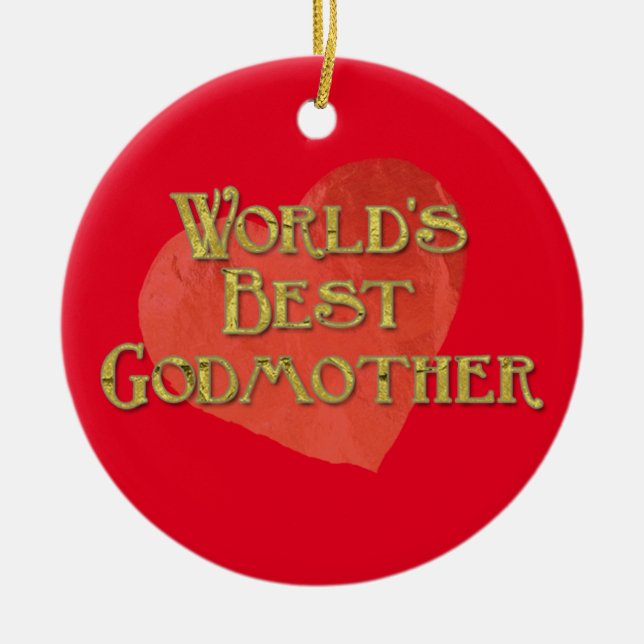 Die beste Großmutter der Welt Keramik Ornament (Vorne)