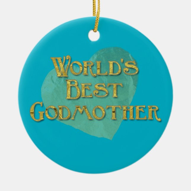 Die beste Großmutter der Welt Keramikornament (Vorne)