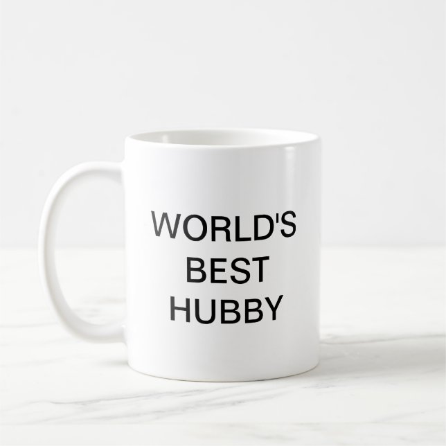 Die beste Hubby der Welt Kaffeetasse (Links)