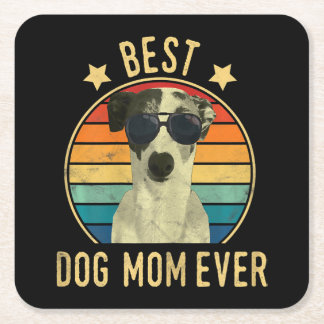Die beste Hundemutter Italiens Rechteckiger Pappuntersetzer