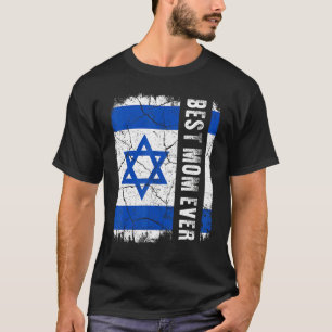 Die beste israelische Mama je Israel Flag Mutterta T-Shirt